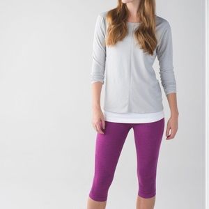 Lululemon In The Flow Crop II Size 4 EUC